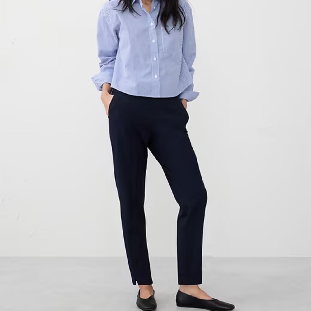 Banana Republic Factory Hayden Tapered Pant Navy 14 NWT